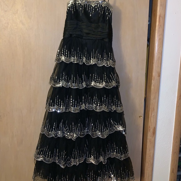 long black masquerade dresses